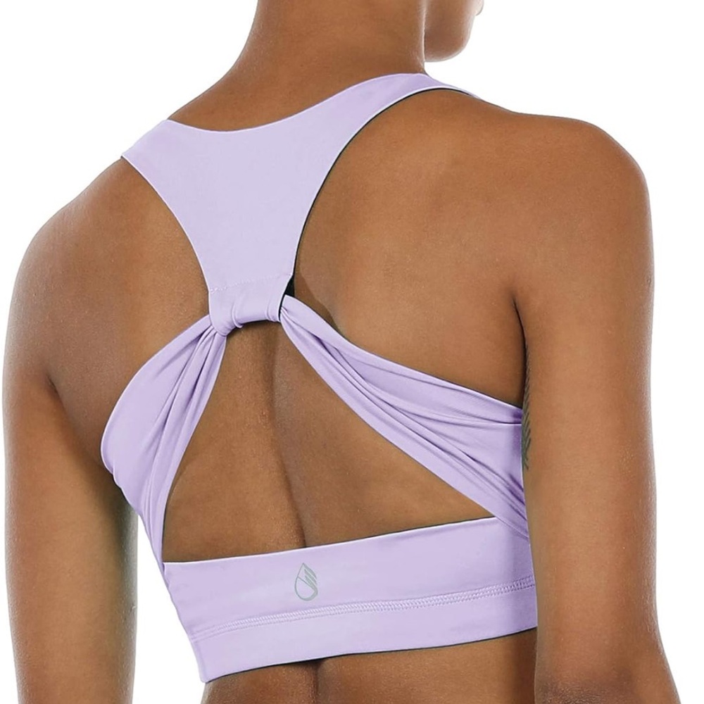 Purple sports bra